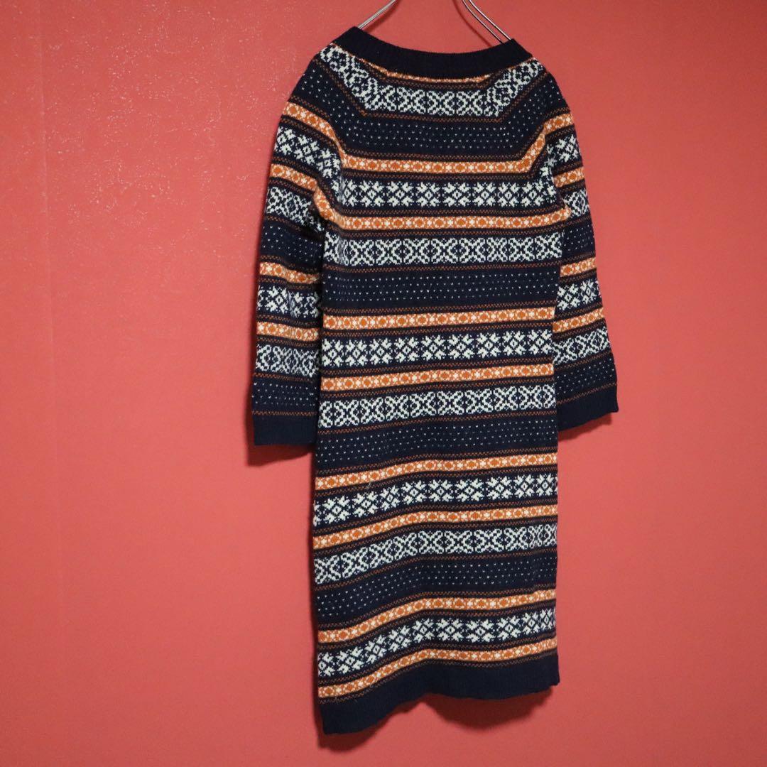 コムデギャルソン ジュンヤワタナベ 11AW ノルディック柄 ニット ワンピース
