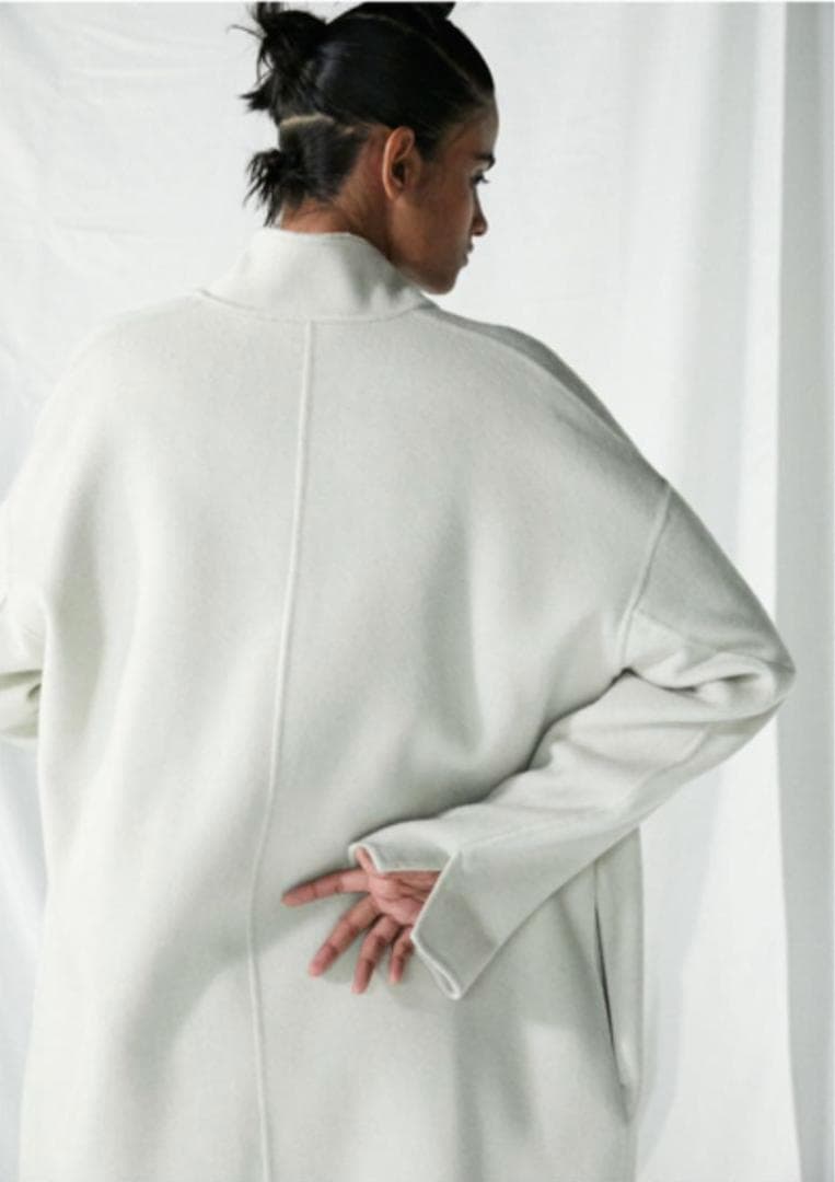 ENFOLD ウールリバーコート ブラック 36 チェスターコート ジャケット