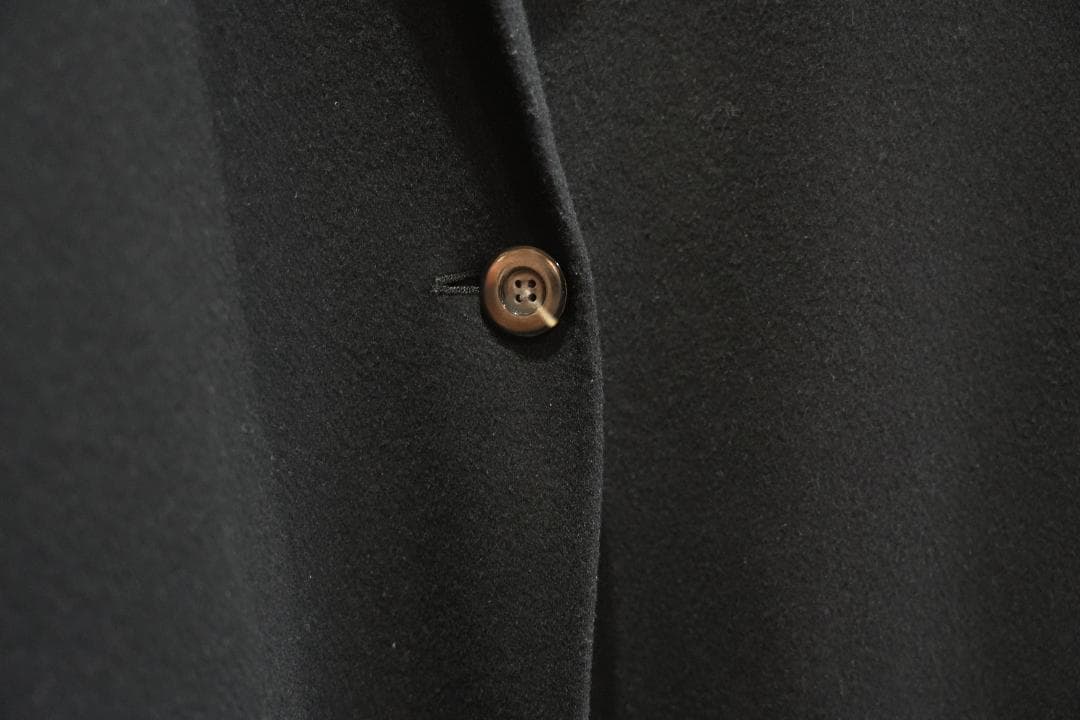 ENFOLD ウールリバーコート ブラック 36 チェスターコート ジャケット