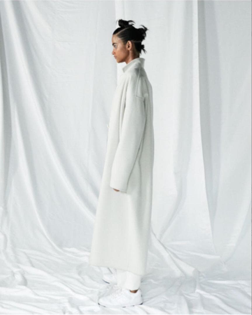 ENFOLD ウールリバーコート ブラック 36 チェスターコート ジャケット