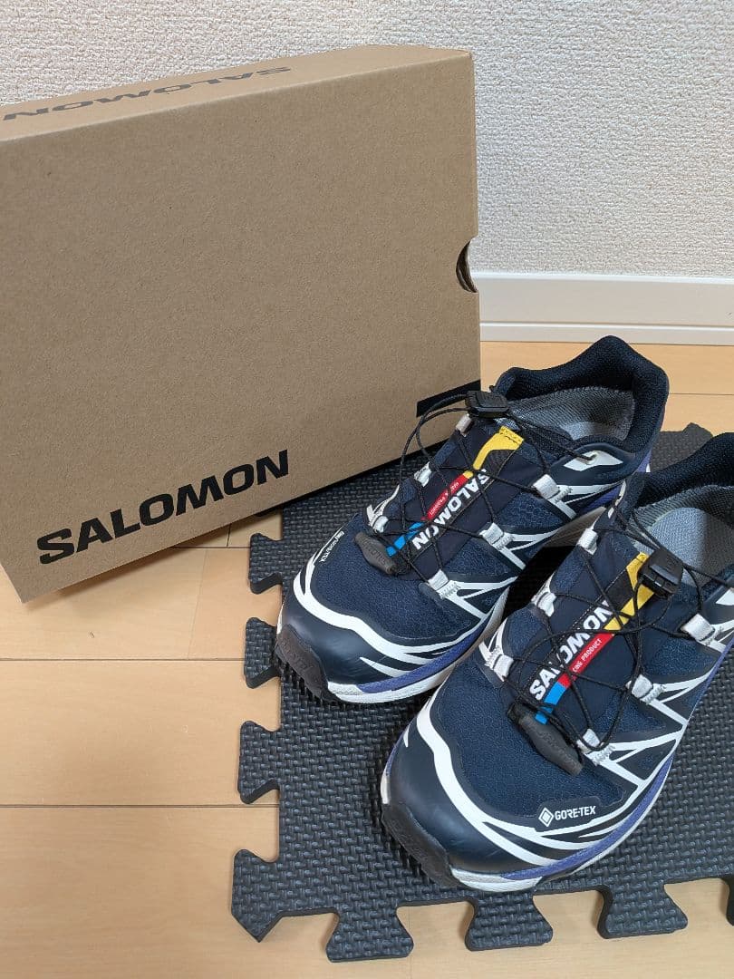 SALOMONスニーカー　ブルー XT-6 GTX 23.5cm