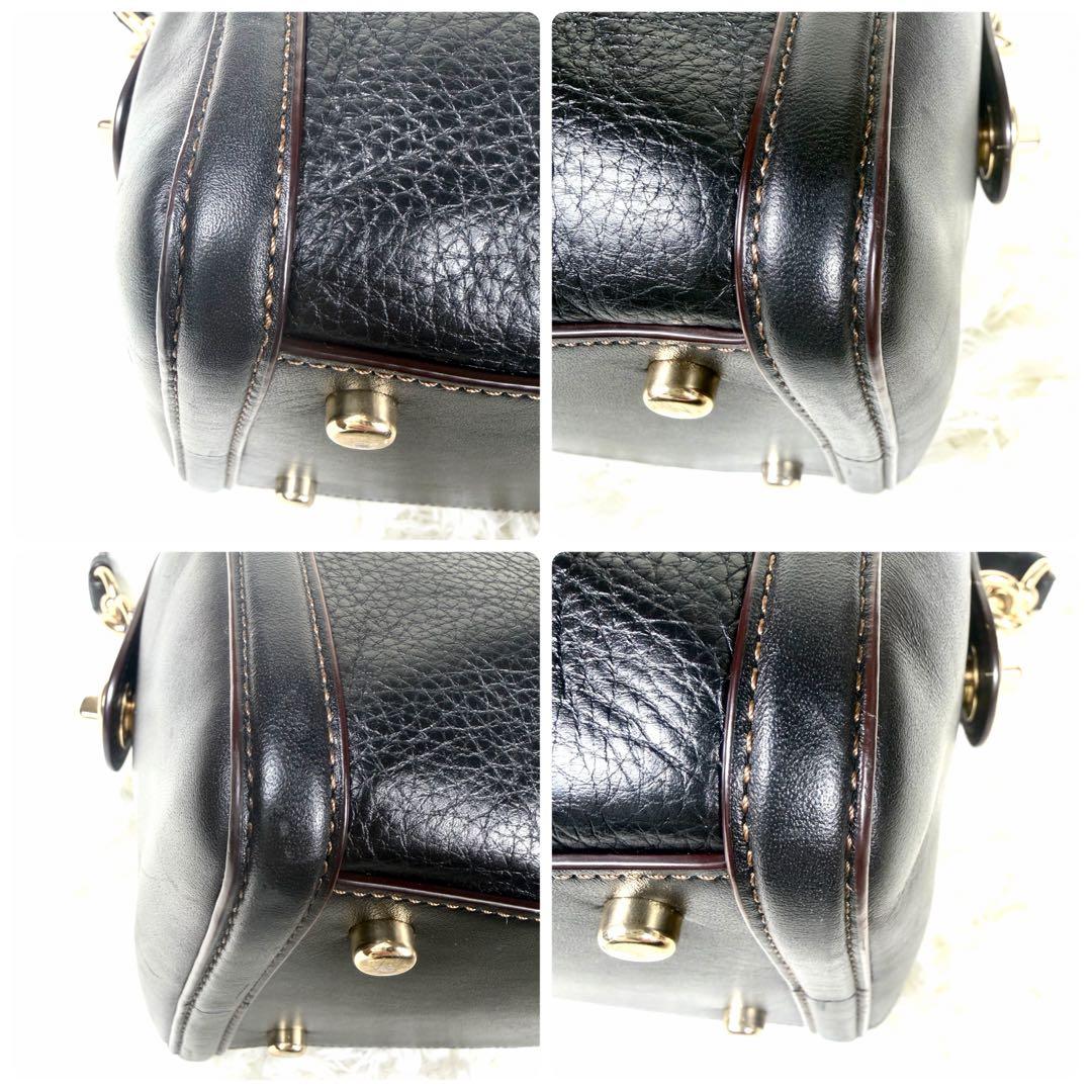 極美品✨コーチ ショルダーバッグ 2way ミニベネット ターンロック ブラック