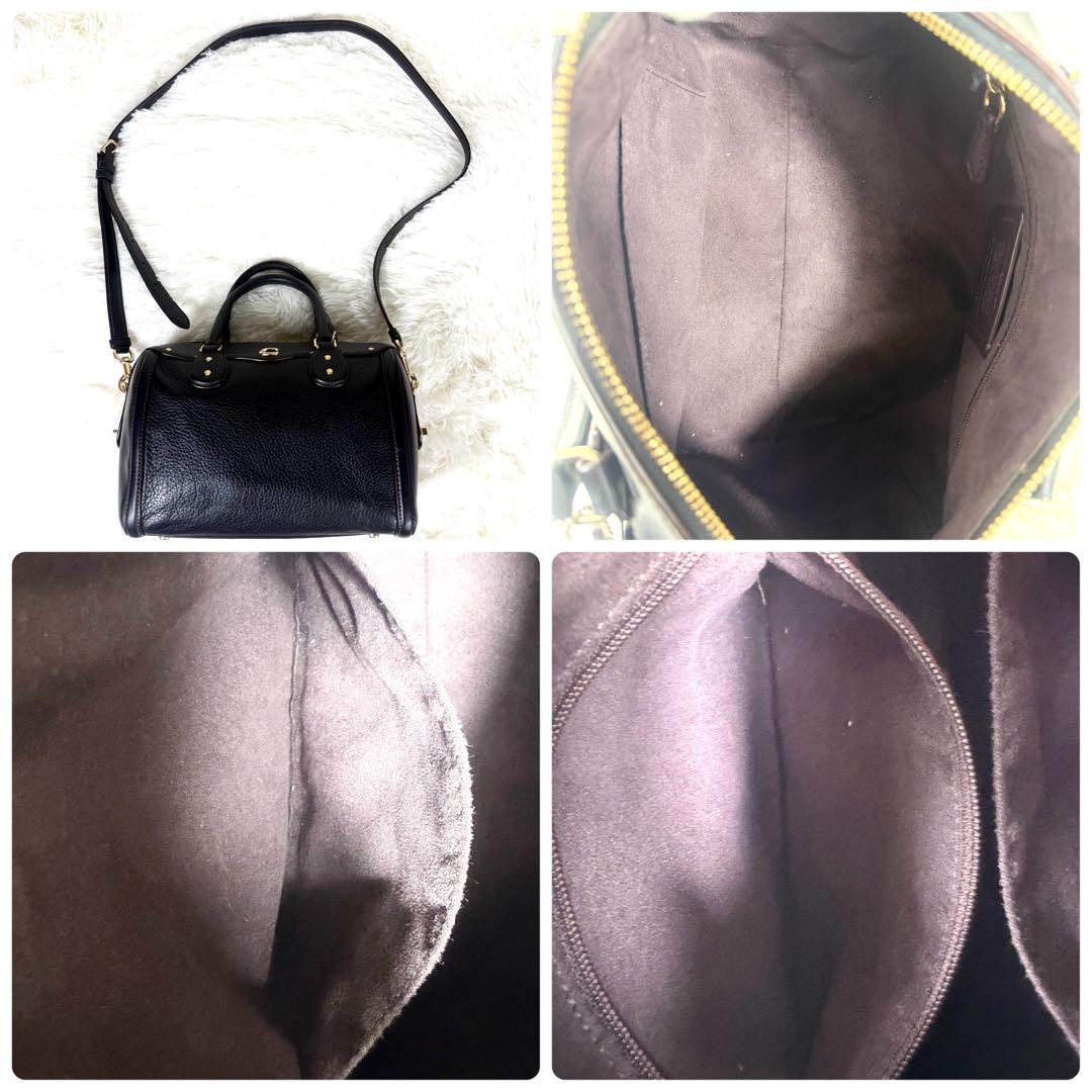 極美品✨コーチ ショルダーバッグ 2way ミニベネット ターンロック ブラック