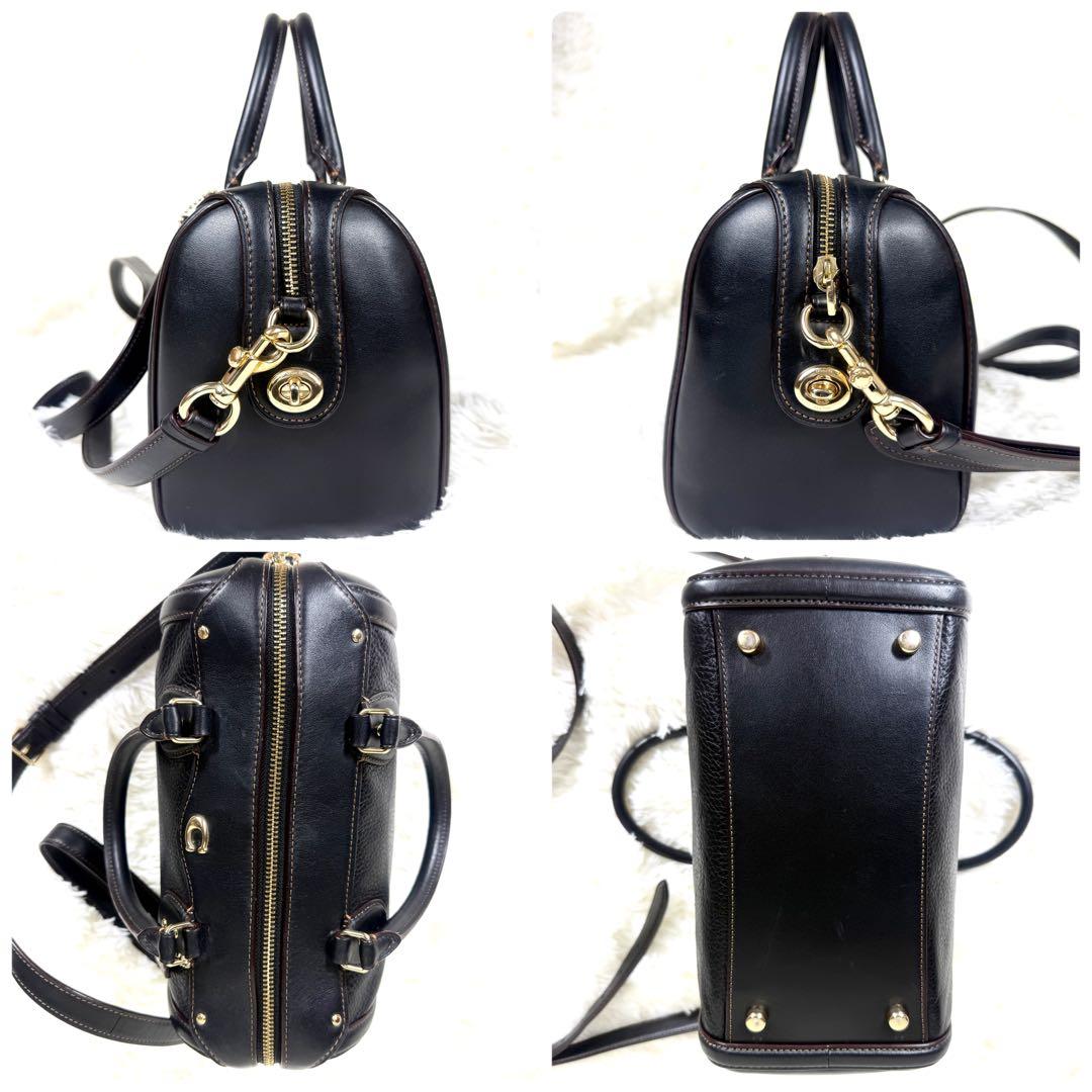 極美品✨コーチ ショルダーバッグ 2way ミニベネット ターンロック ブラック