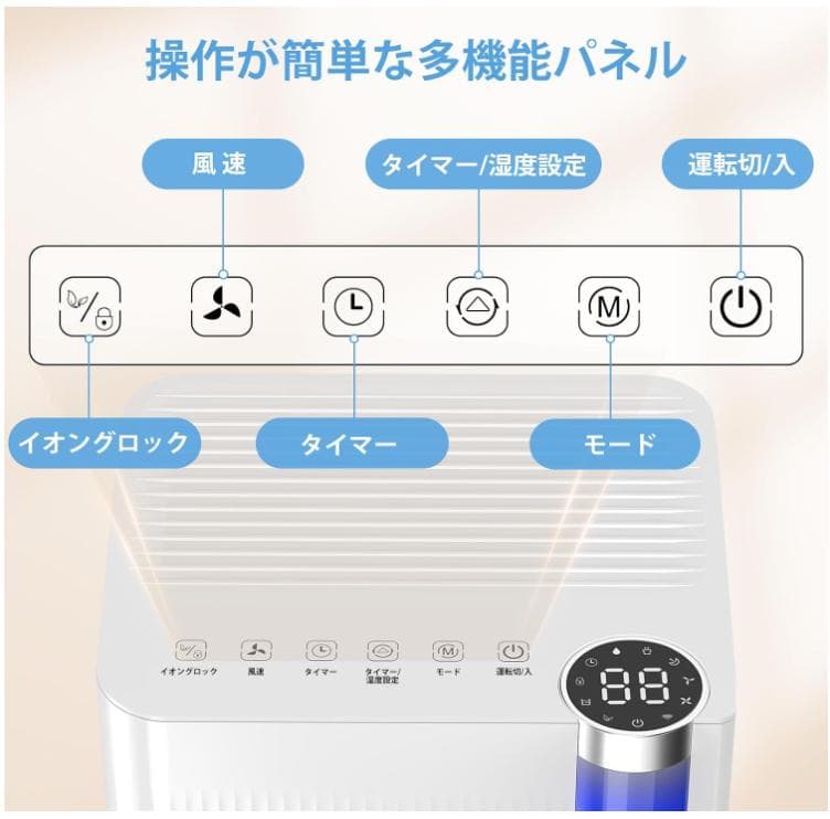 【新品】COWSAR 除湿機 コンプレッサー式 空気清浄機能付 最大30畳対応