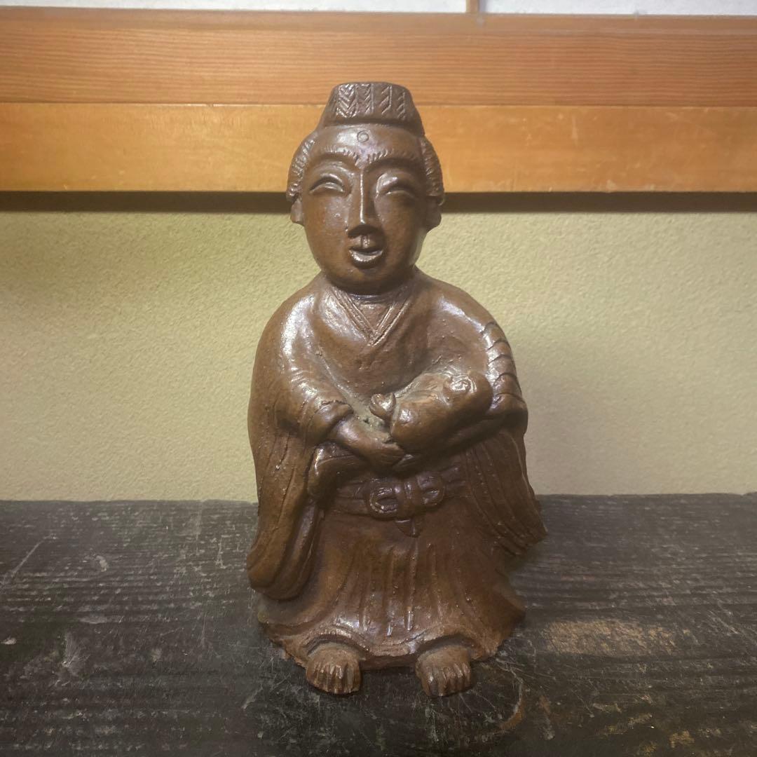 陶器製　マリヤ観音置物