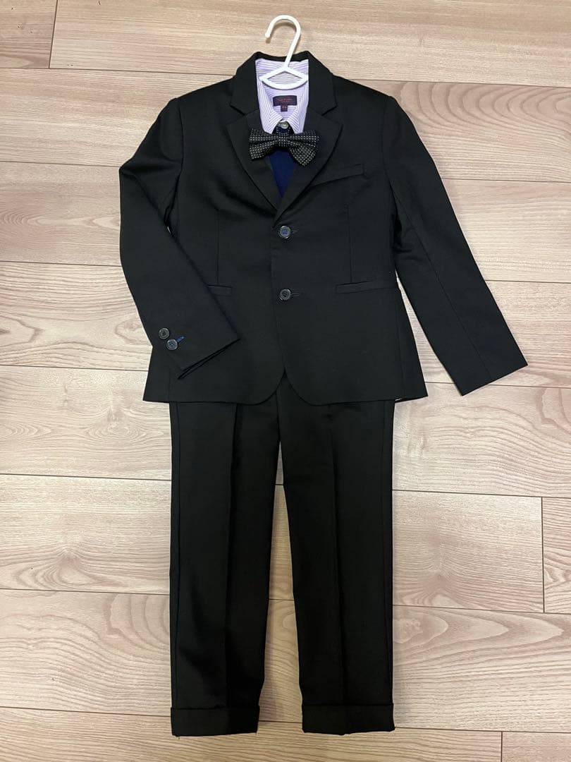 PaulSmith junior スーツ 黒 5点 セット 上着6a パンツ4a