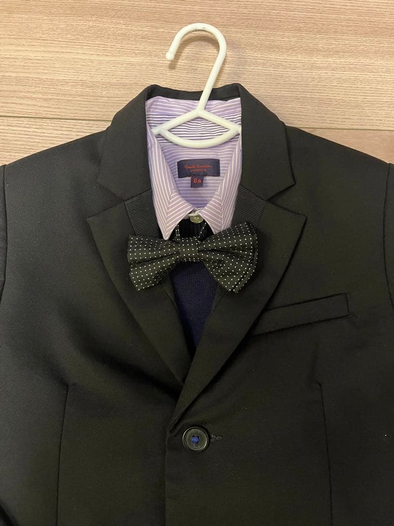 PaulSmith junior スーツ 黒 5点 セット 上着6a パンツ4a