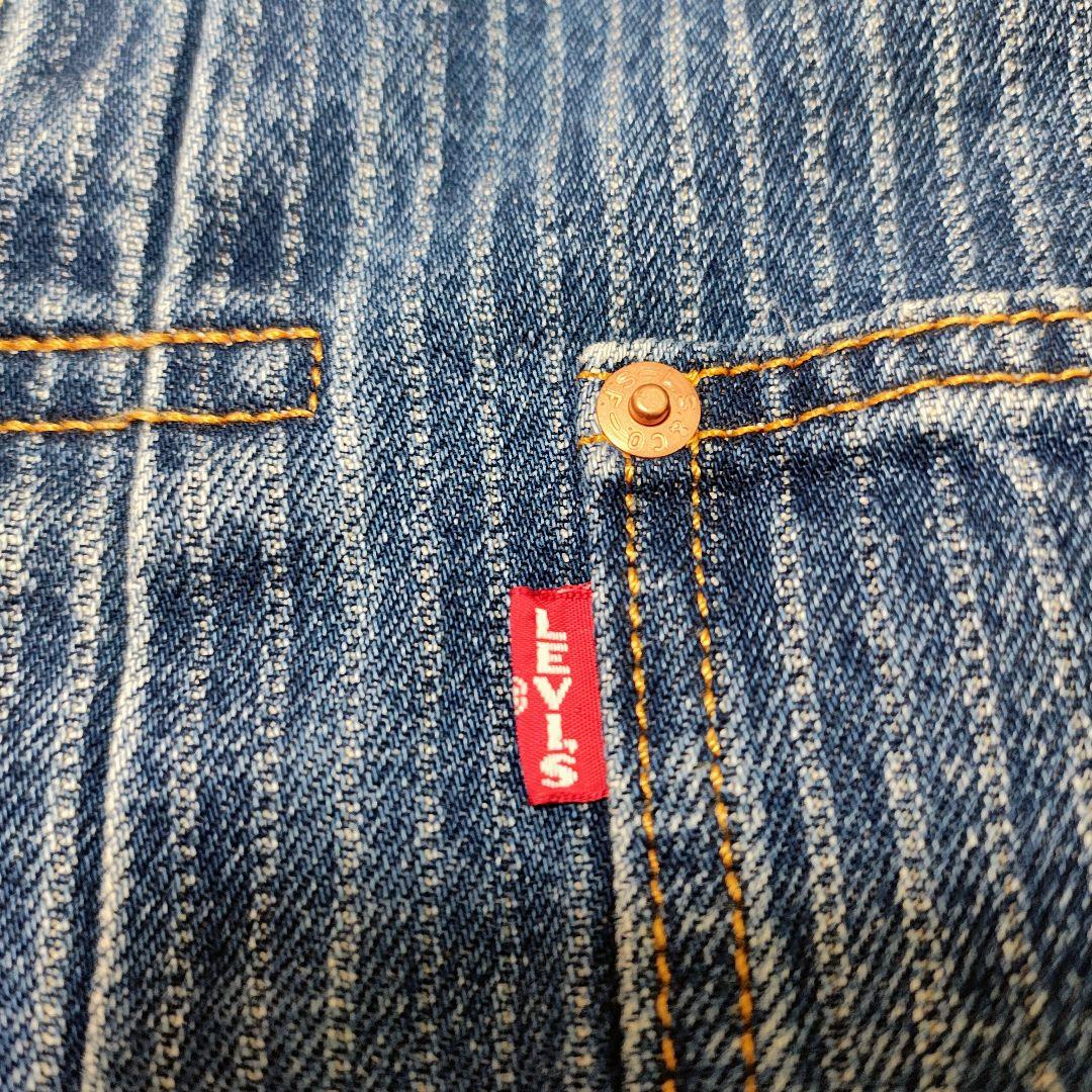 美品　Levi's ストライプデニムジャケット Lサイズ タイプ1 1st