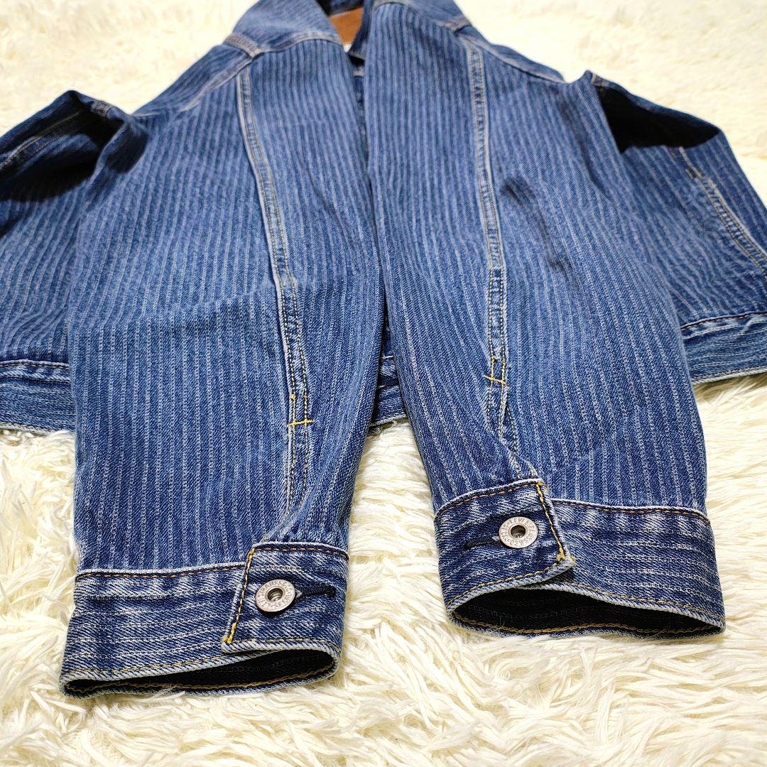 美品　Levi's ストライプデニムジャケット Lサイズ タイプ1 1st