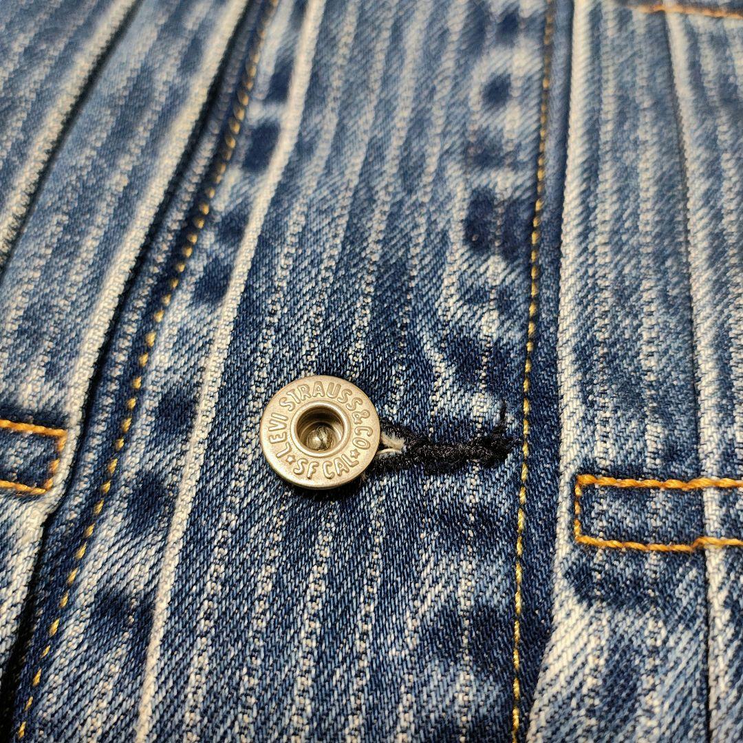 美品　Levi's ストライプデニムジャケット Lサイズ タイプ1 1st