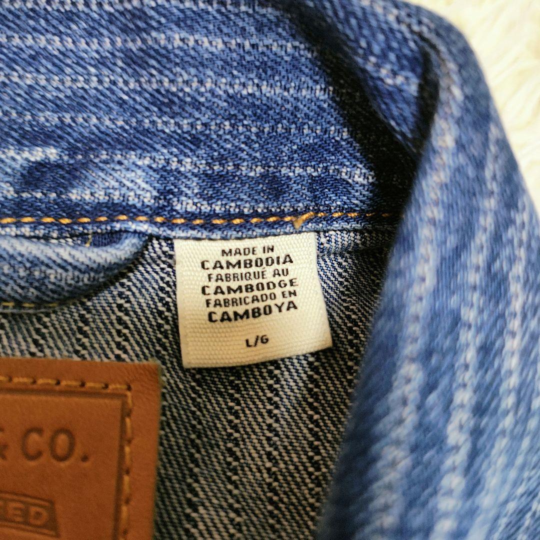 美品　Levi's ストライプデニムジャケット Lサイズ タイプ1 1st