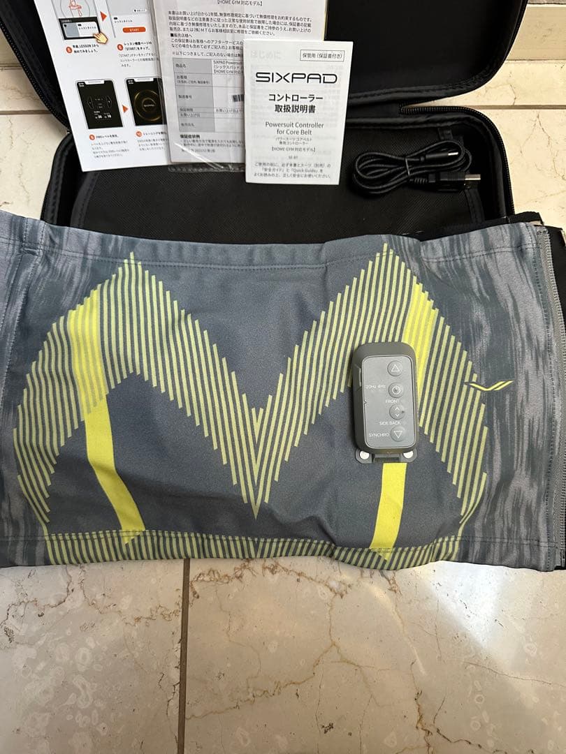 【美品】MTG SIXPADパワースーツコアベルトSE-BS-14C-LサイズL