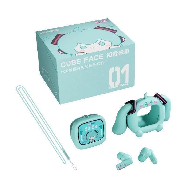 【新品】初音ミク × ビリビリ　限定ワイヤレスイヤホン cube face