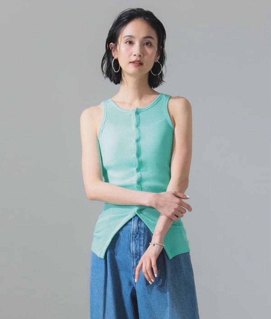 【AURALEE】ORGANIC SOFT RIB TANK TOP