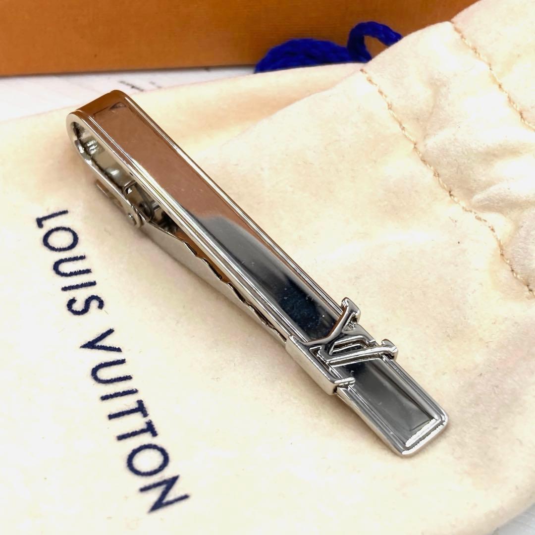 【極美品】ルイヴィトン ネクタイピン パンスクラヴァット M61981 LVロゴ