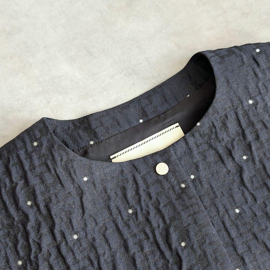 UNITED ARROWS エアリー ドットジャカード ベスト