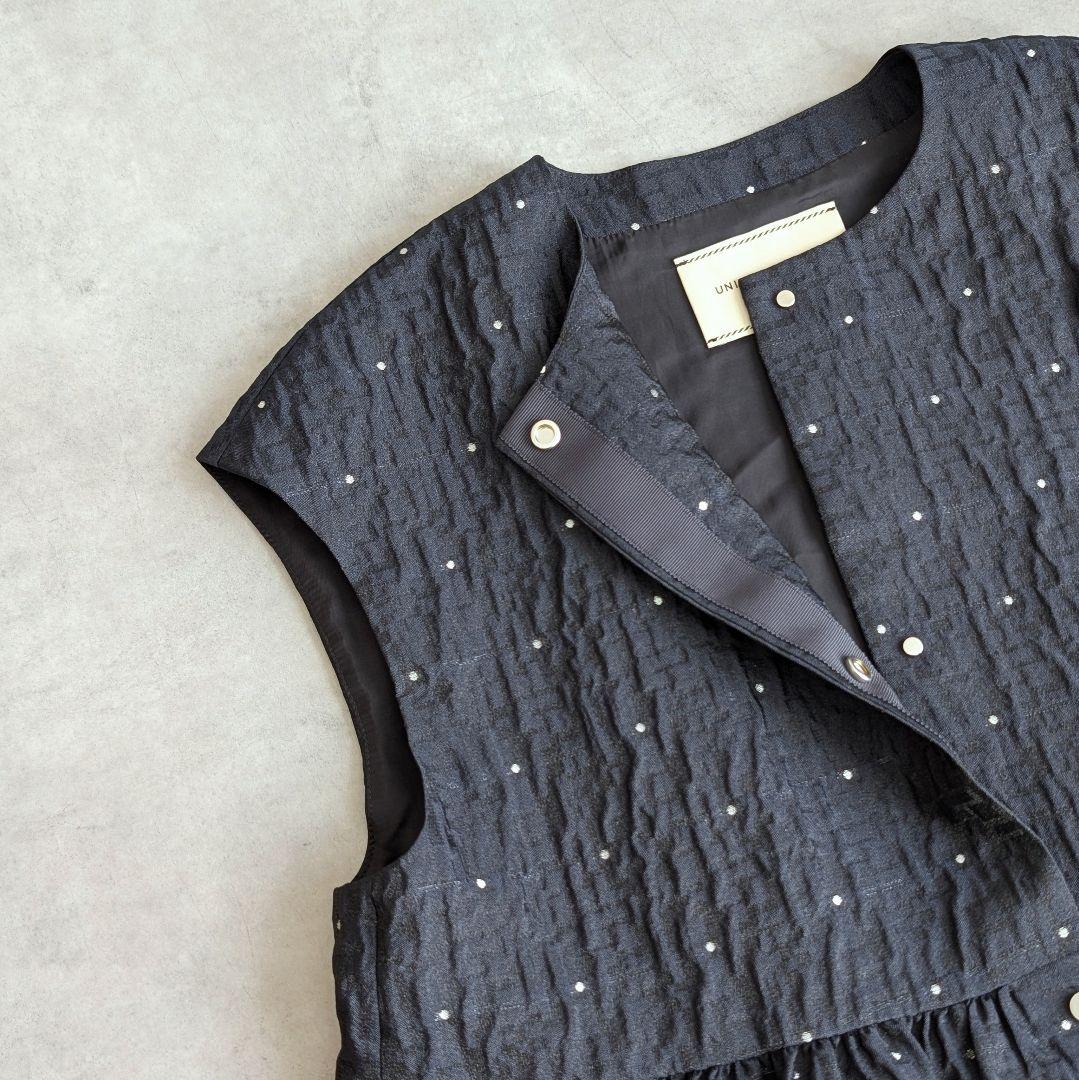 UNITED ARROWS エアリー ドットジャカード ベスト