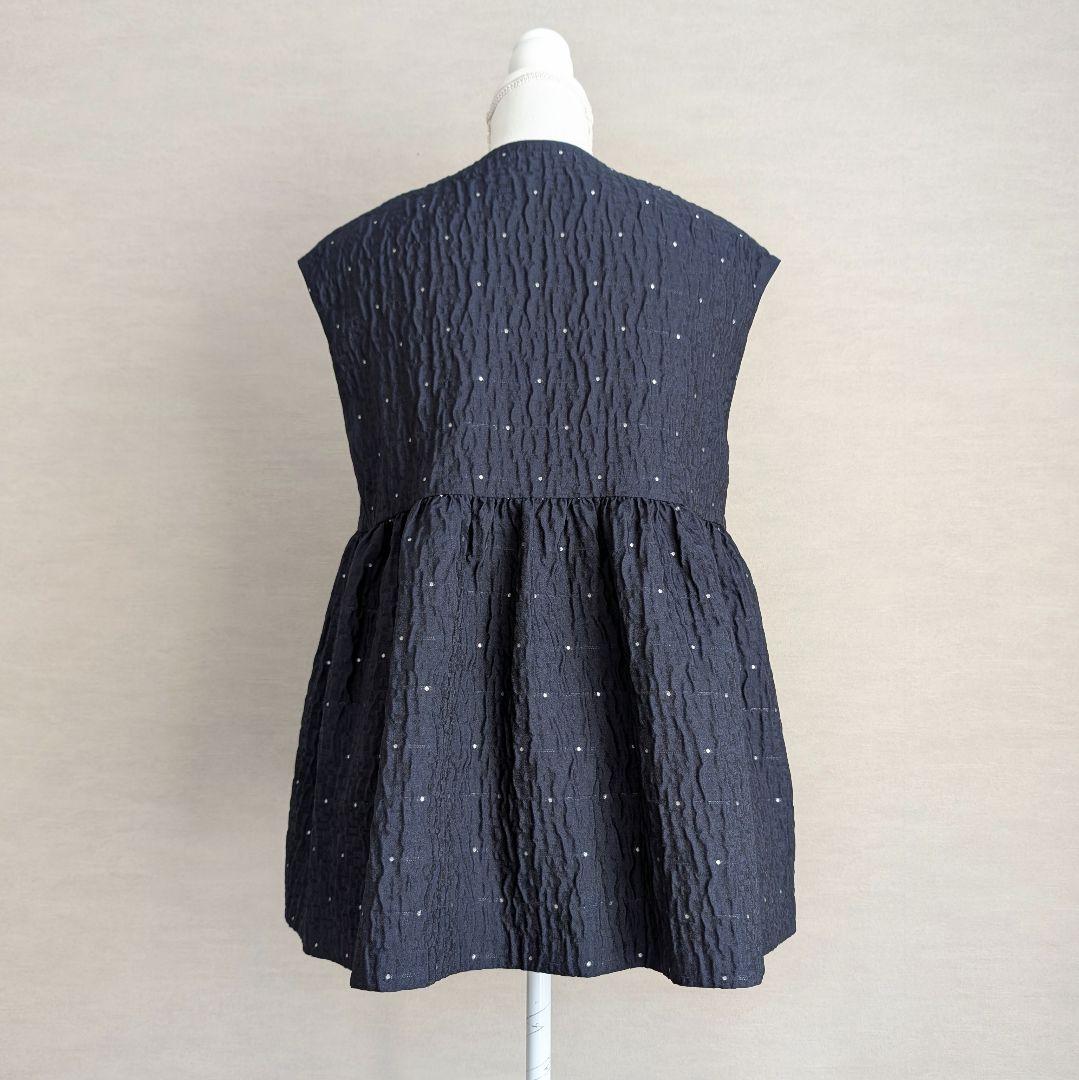 UNITED ARROWS エアリー ドットジャカード ベスト