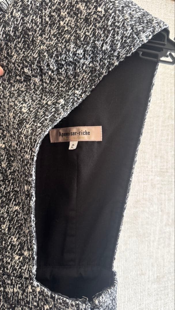 【美品】アプワイザーリッシェ ツイード ラップツイードジャンスカ サイズ0