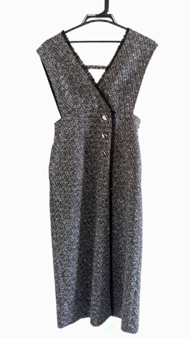 【美品】アプワイザーリッシェ ツイード ラップツイードジャンスカ サイズ0