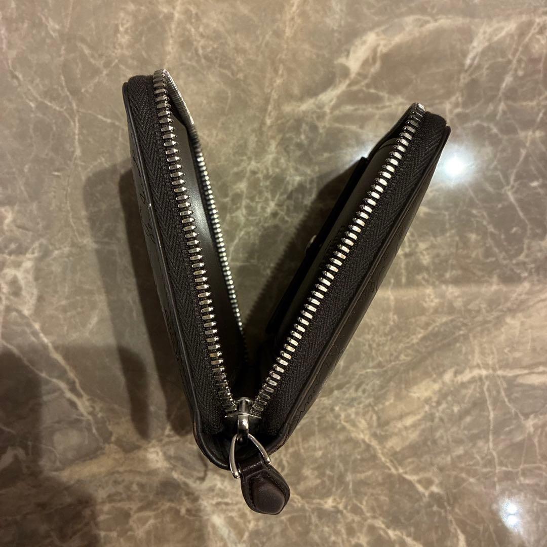 Berluti ダークブラウン レザー二つ折り財布