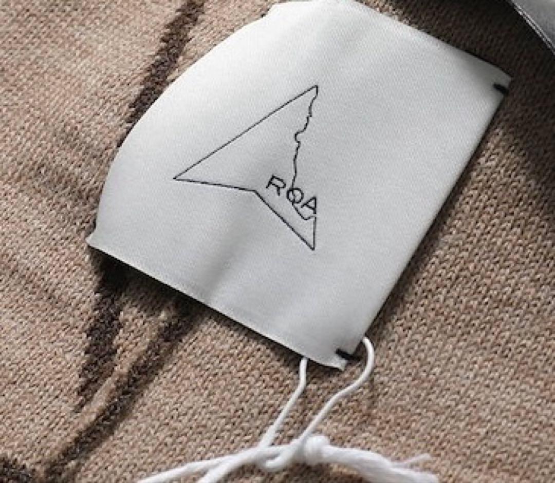 【新品未使用】ROA ロア Beanie Logo \"dark brown\"