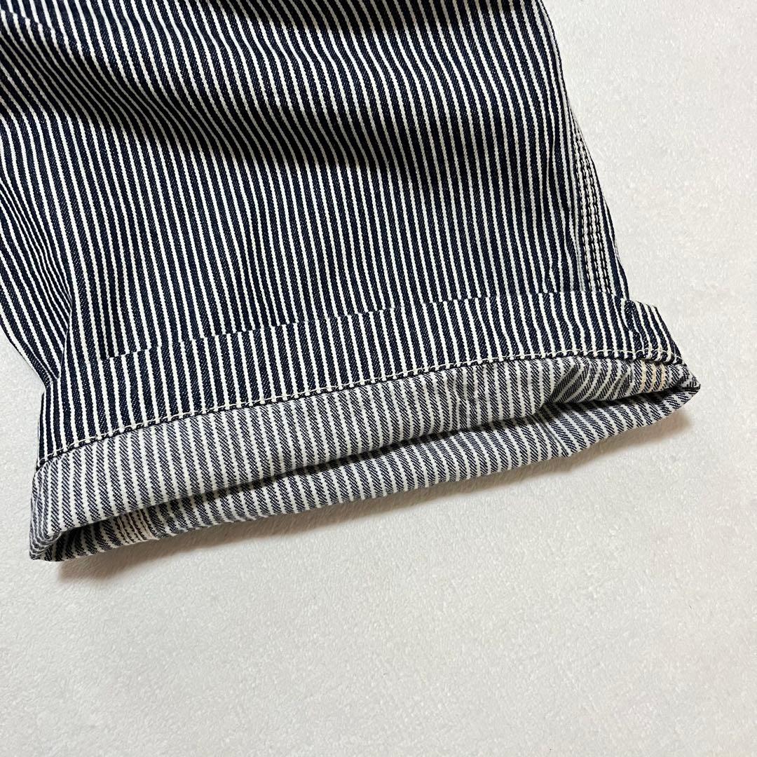 美品 倉敷天領デニム TENRYO ヒッコリー ダブルニーペインターパンツ 36