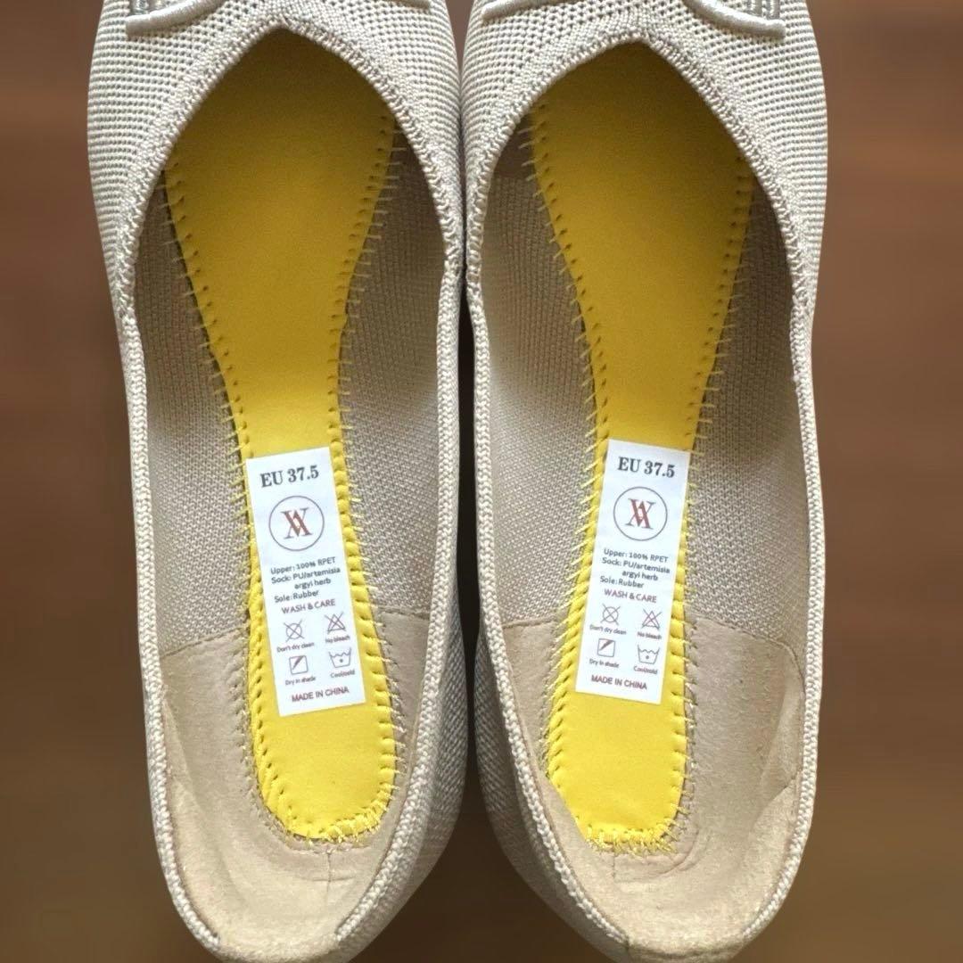 試着のみVIVAIA ポインテッドトゥ フラットシューズ 23.5 24 ビット