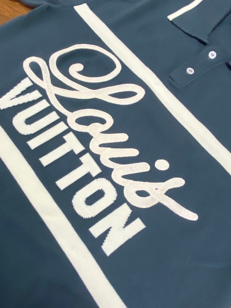 値下げ　Louis Vuitton ネイビー ニット サマープルオーバー