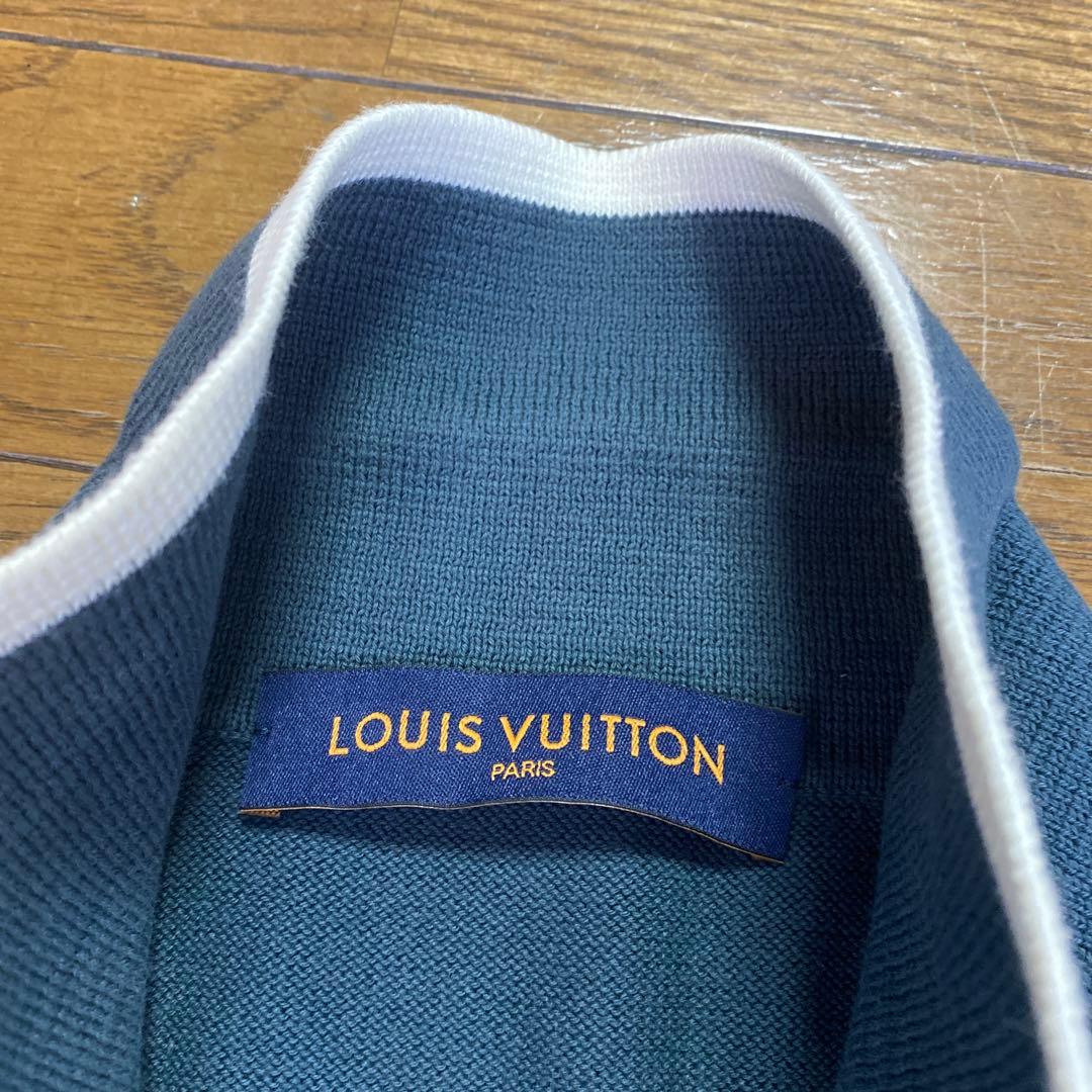 値下げ　Louis Vuitton ネイビー ニット サマープルオーバー