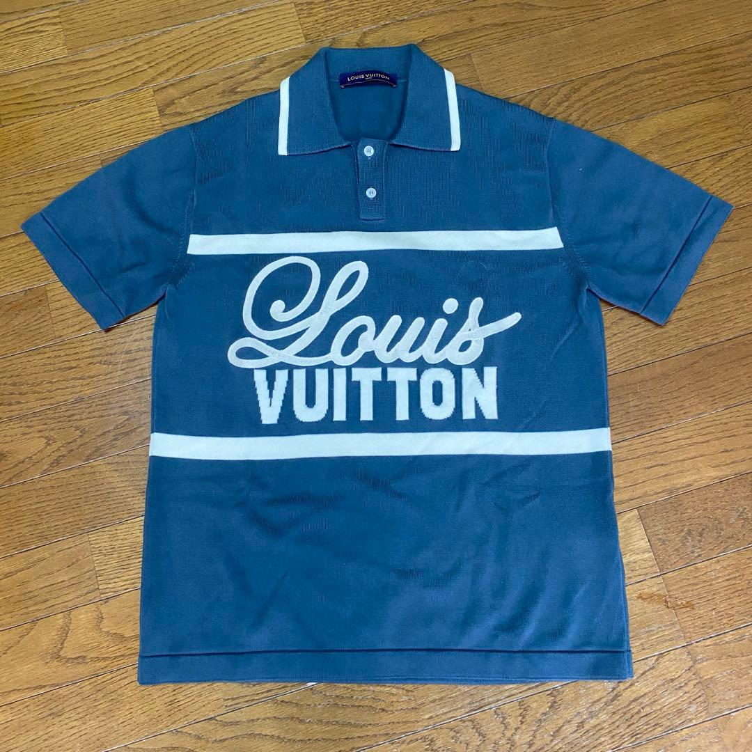値下げ　Louis Vuitton ネイビー ニット サマープルオーバー