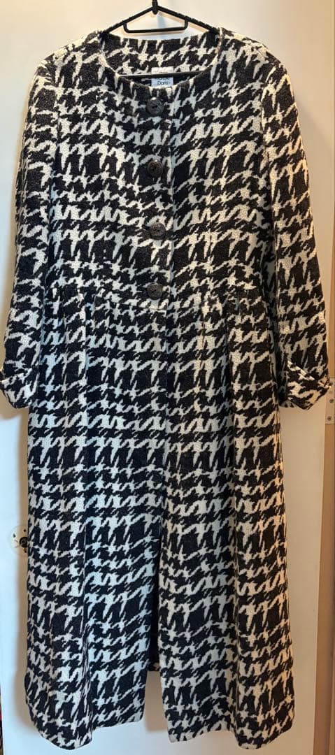 Jane Marple Dans Le Salon 千鳥格子 ウールロングコート