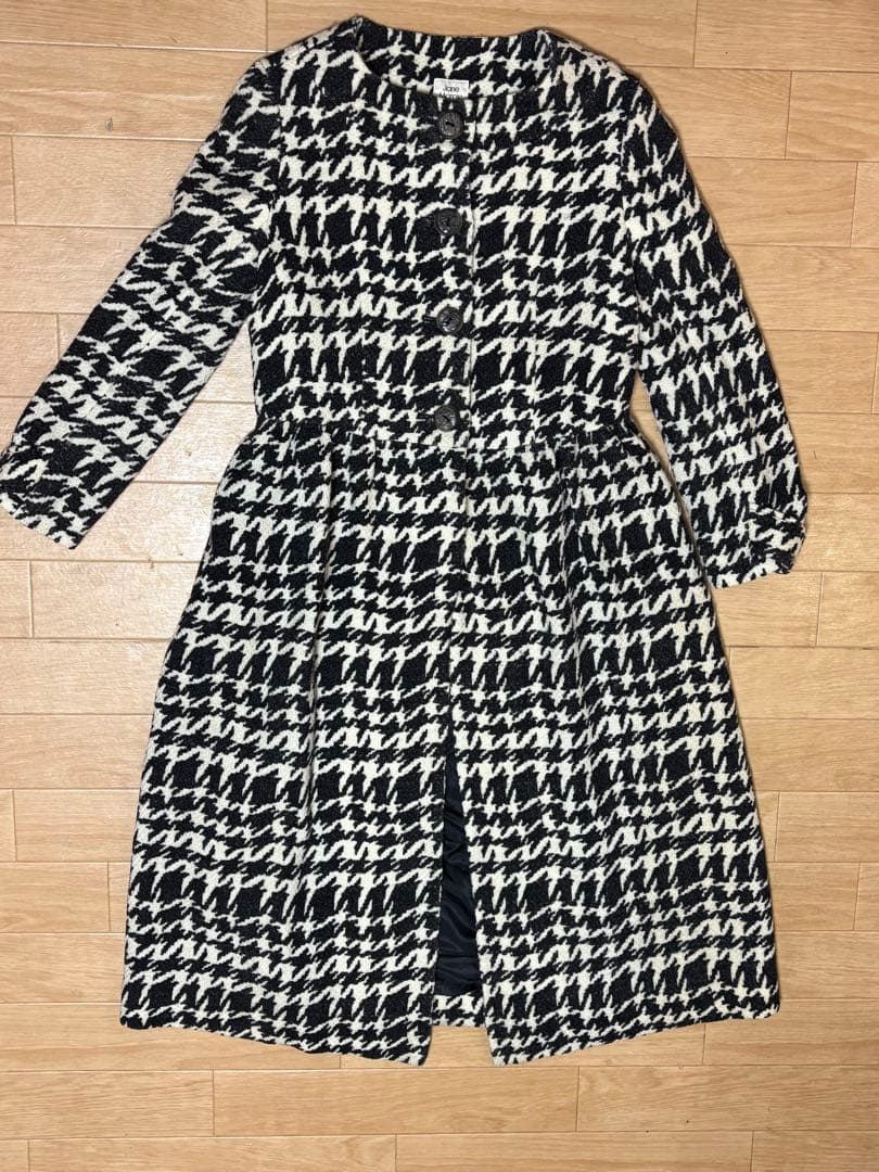 Jane Marple Dans Le Salon 千鳥格子 ウールロングコート