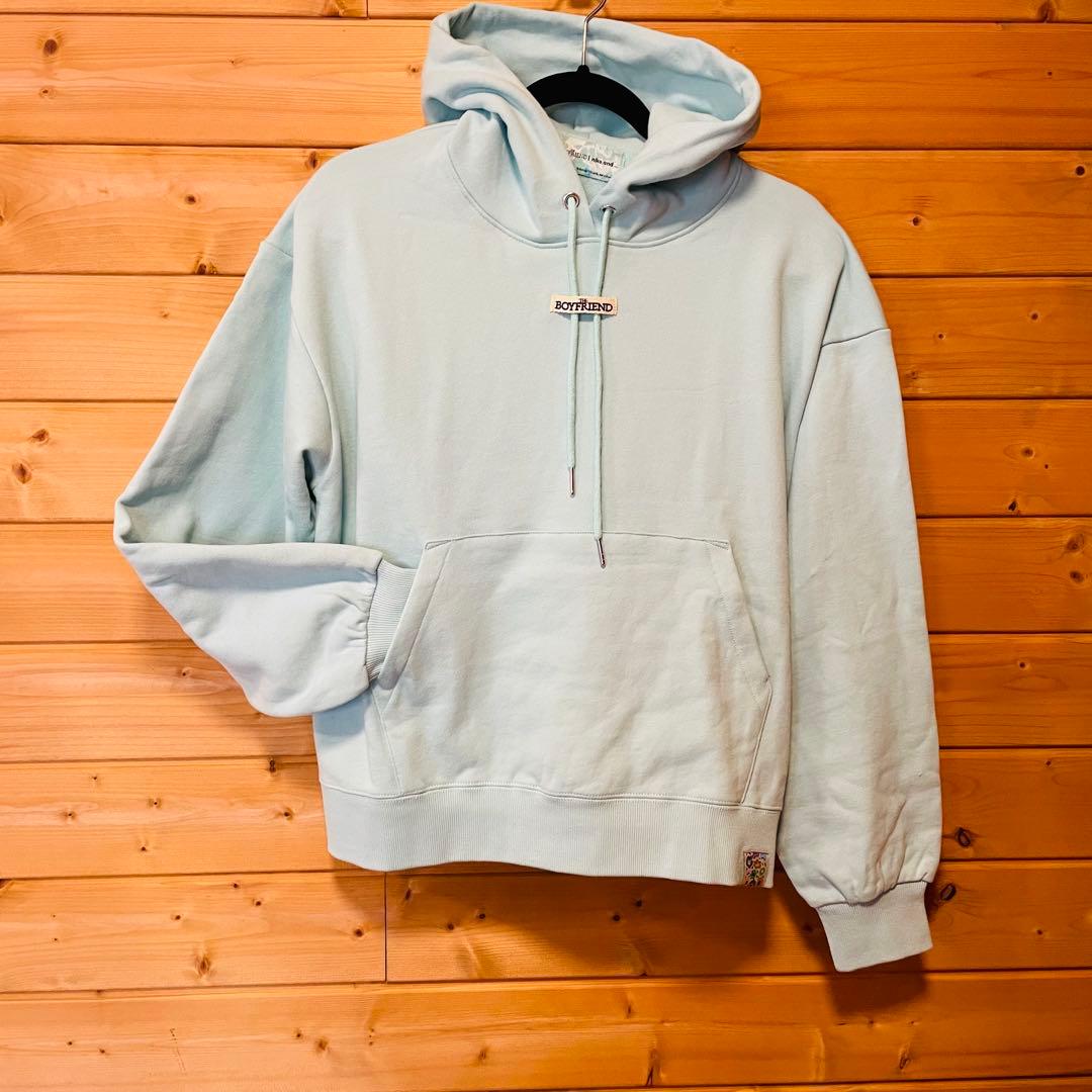 ボーイフレンド ニコアンド コラボ フラワープルオーバーフーディー パーカー