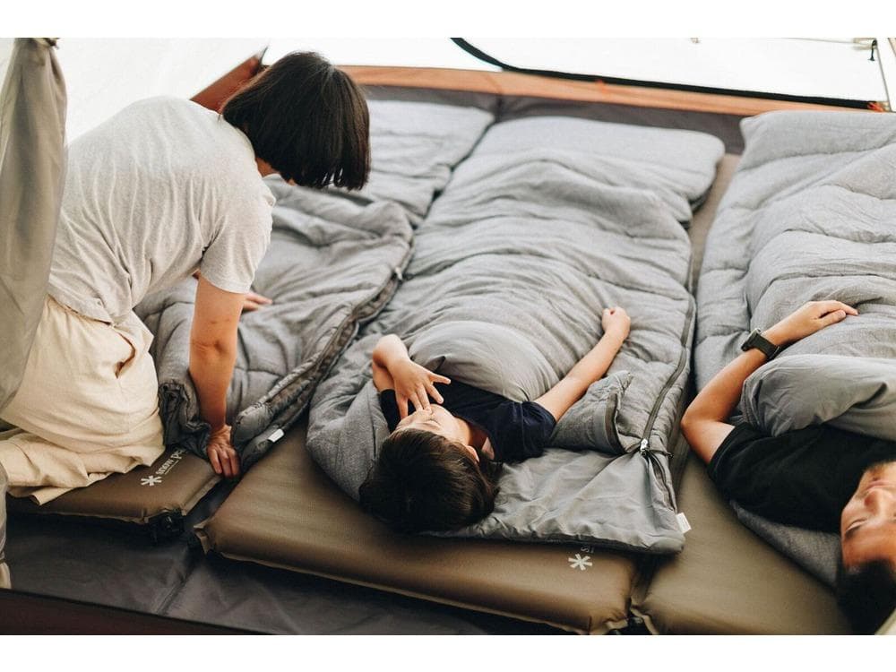  peak 寝袋 ２個セット グレー