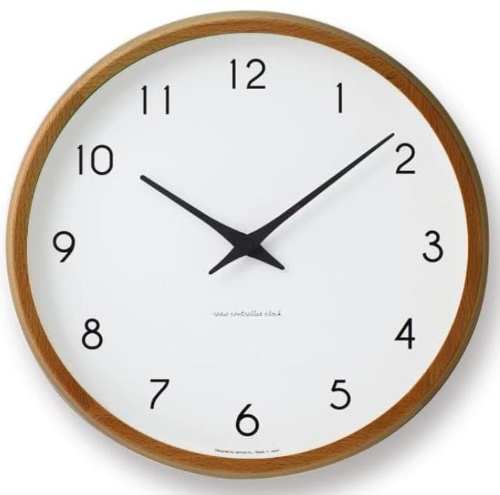 【定価13200円】レムノス 掛け時計 カンパーニュ ブラウンPC10-24W