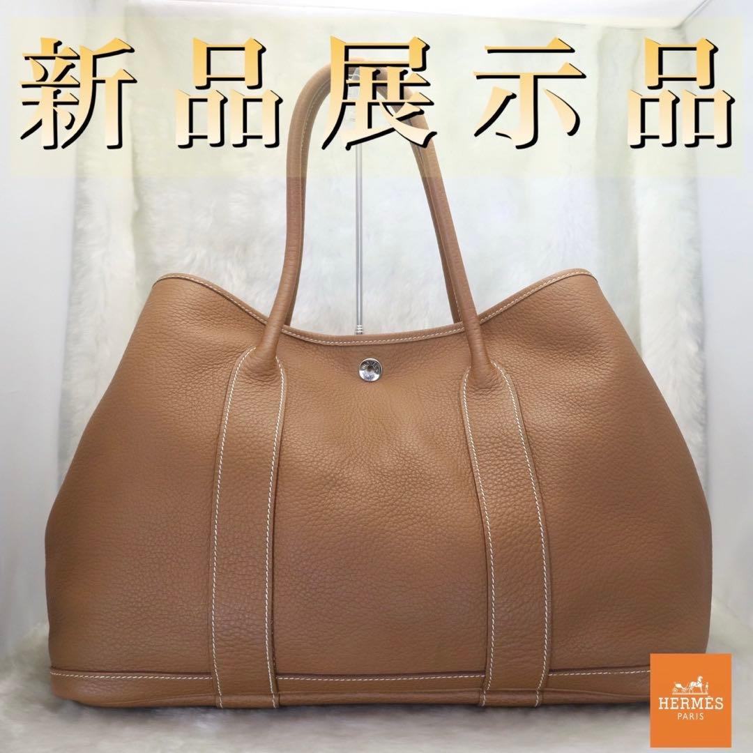 ✨新品展示品✨HERMES❤️ガーデンパーティPM♪大人気ゴールド✨