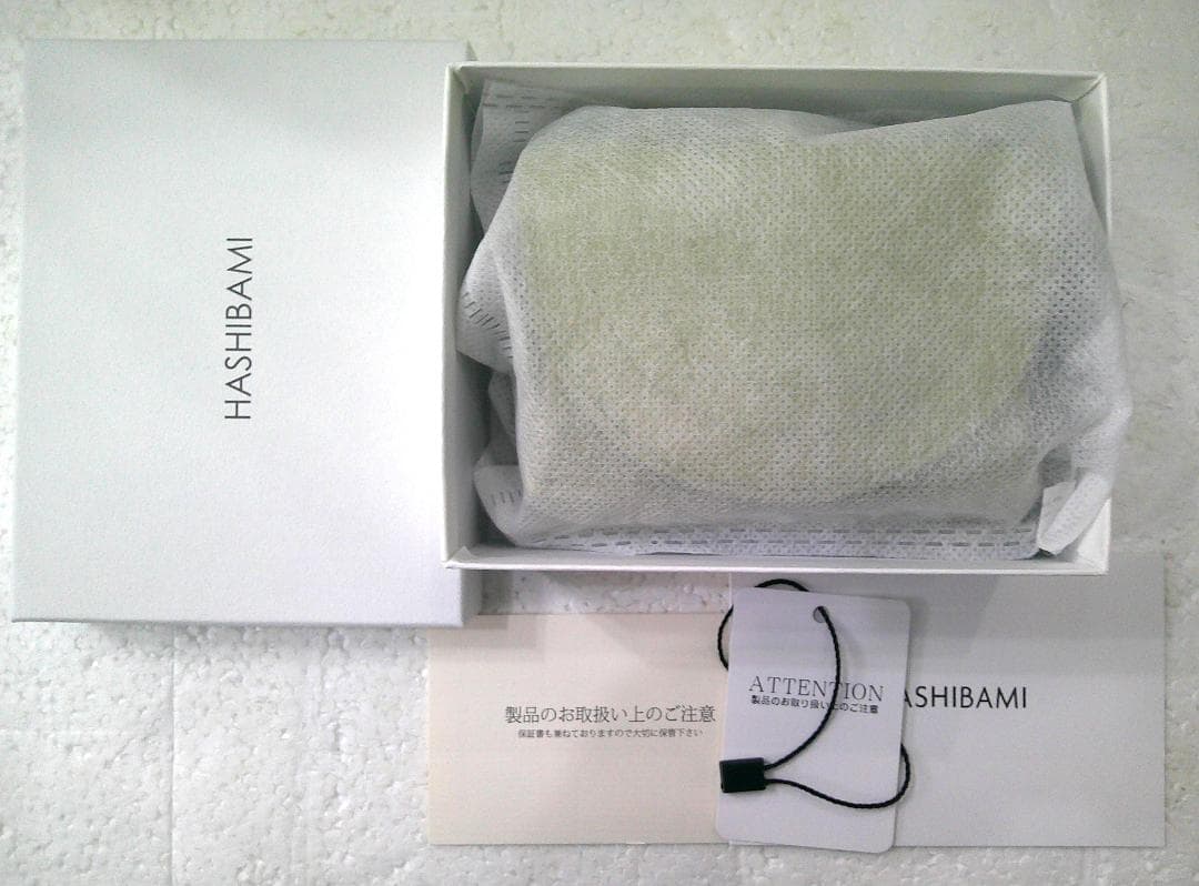 ★未使用 HASHIBAMI ハシバミ 財布 ステッチWフェイス ミニウォレット