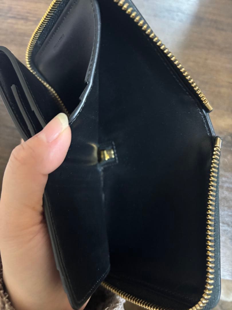 美品✨✨CELINE ブラック 二つ折り財布 保存袋付き