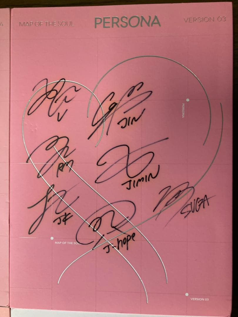 【超貴重】BTS【CD】PERSONA 直筆サイン入り 4枚セット。