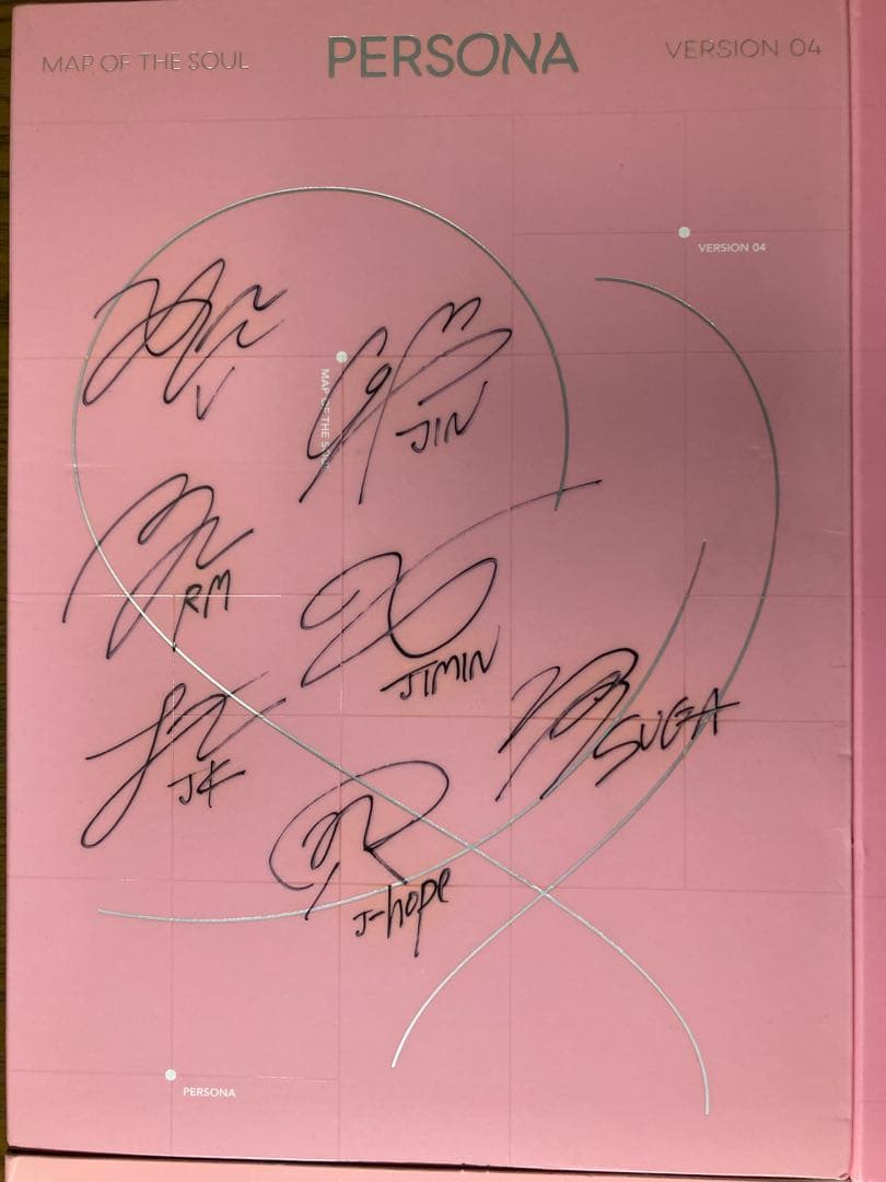 【超貴重】BTS【CD】PERSONA 直筆サイン入り 4枚セット。