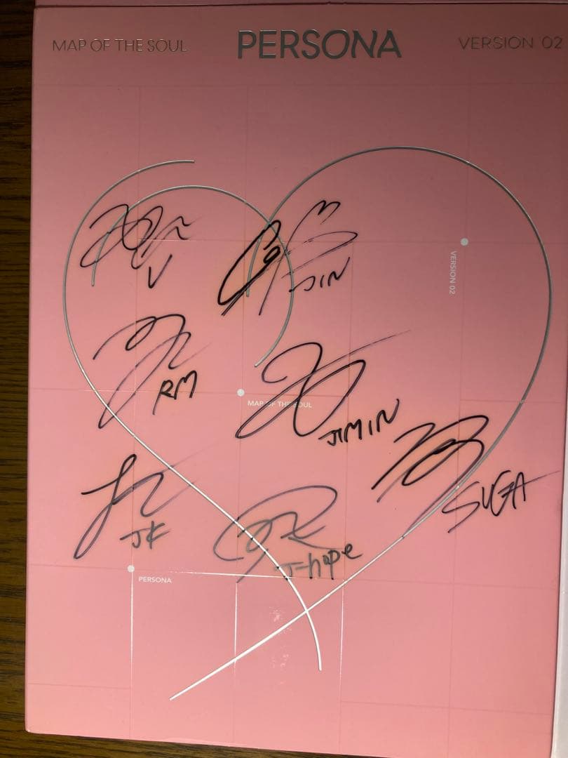 【超貴重】BTS【CD】PERSONA 直筆サイン入り 4枚セット。
