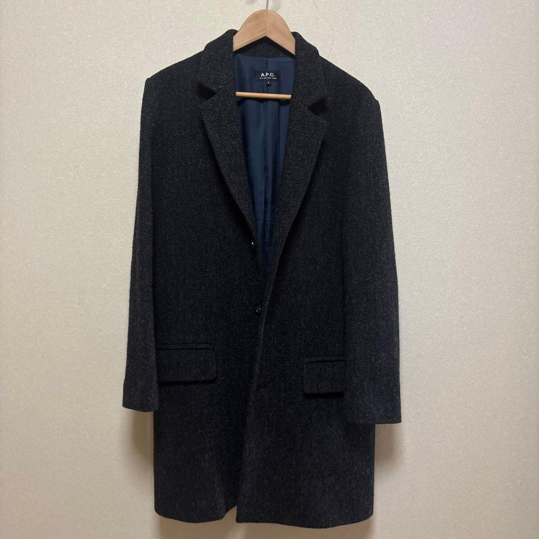 A.P.C. ダークグレー チェスターコート