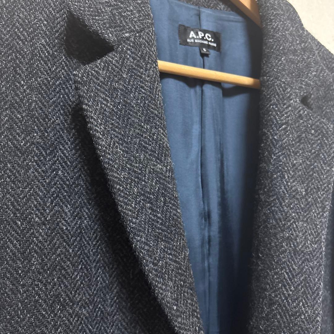 A.P.C. ダークグレー チェスターコート