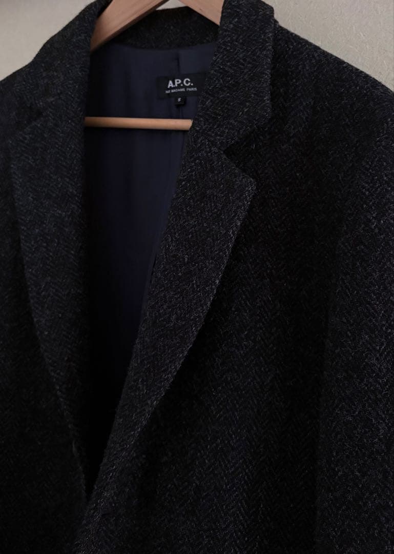 A.P.C. ダークグレー チェスターコート