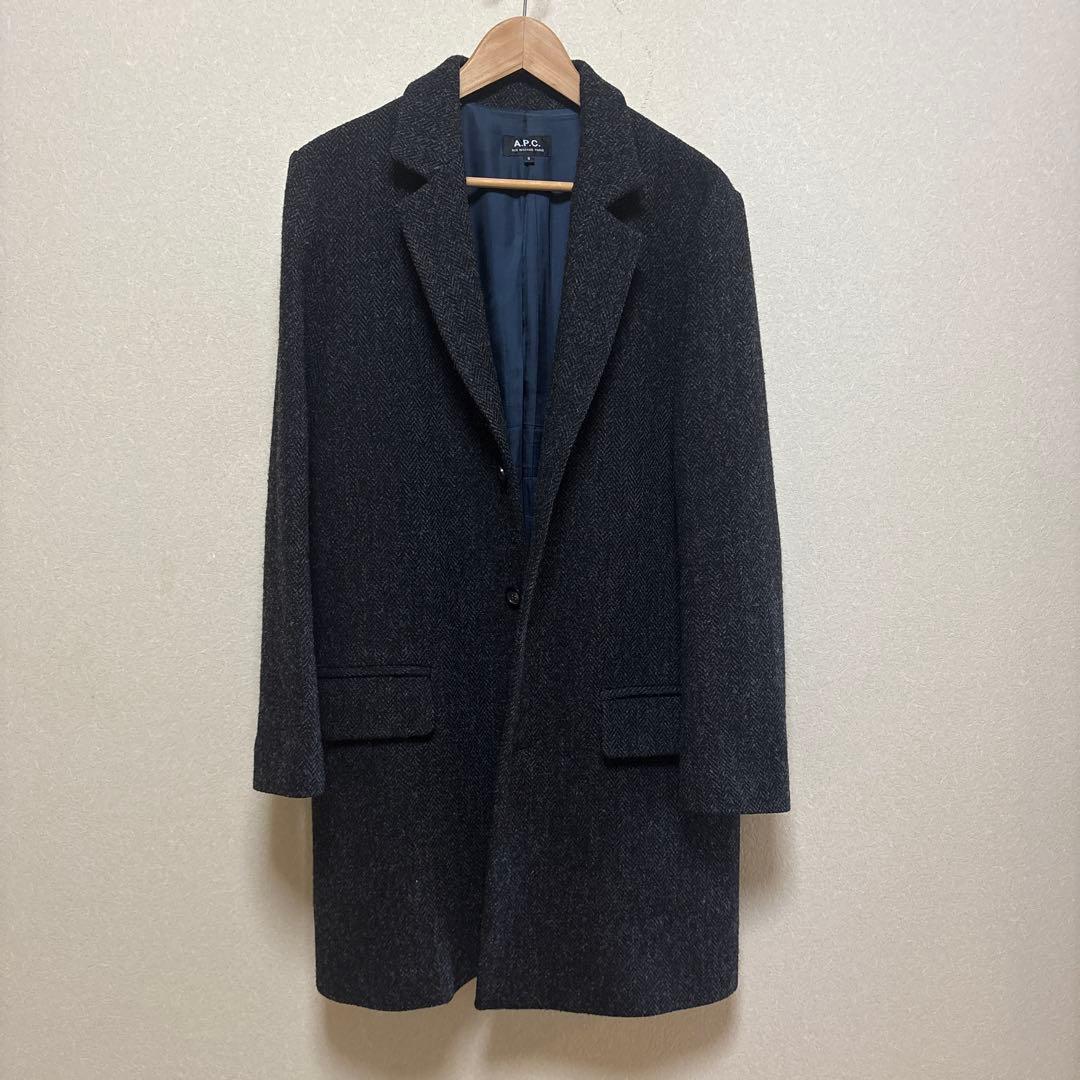 A.P.C. ダークグレー チェスターコート