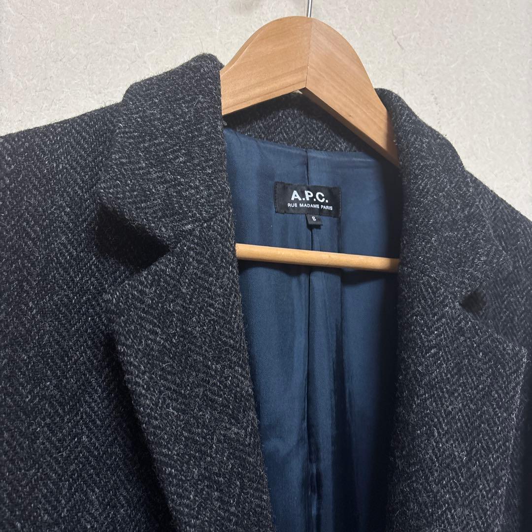A.P.C. ダークグレー チェスターコート