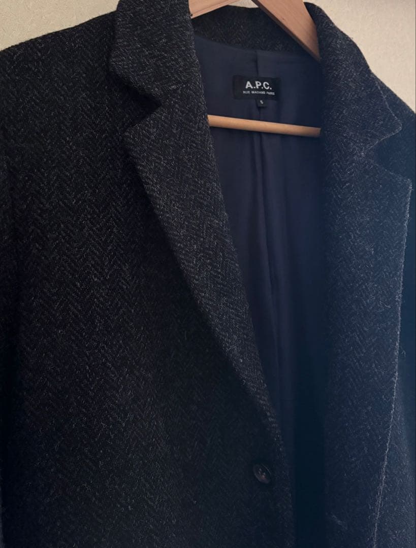 A.P.C. ダークグレー チェスターコート