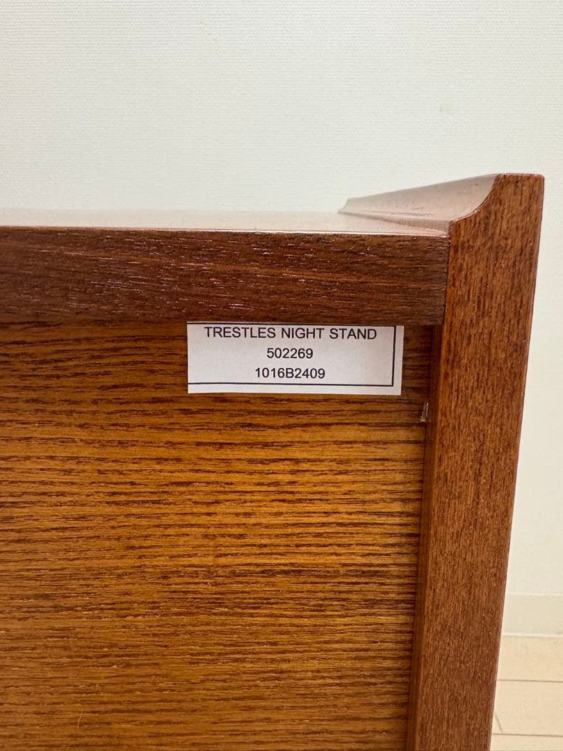 アクメファニチャー　トラッセル ナイトスタンド　引き出し付き